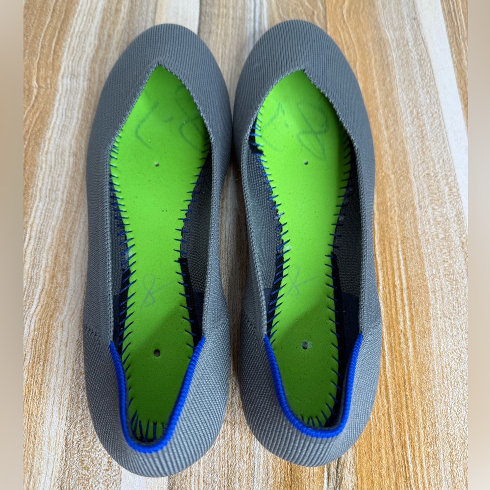Rothy’s The Flat Womens Shoes Slip On Shoes Rounded Toe Size 8.5 Gray - Picture 10 of 11